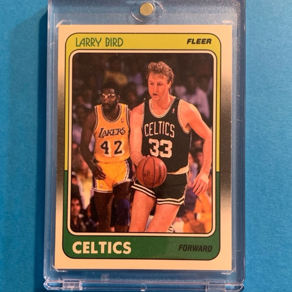 🔥🏀LARRY BIRD VINTAGE 1988 FLEER BASKETBALL CARD - BOSTON CELTICS